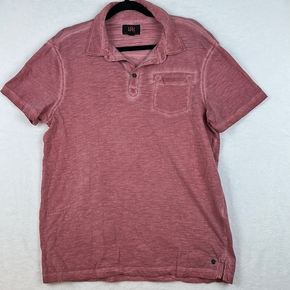 Rock & Republic Men’s Casual Short Sleeve Top Red Size Large - Picture 1 of 9